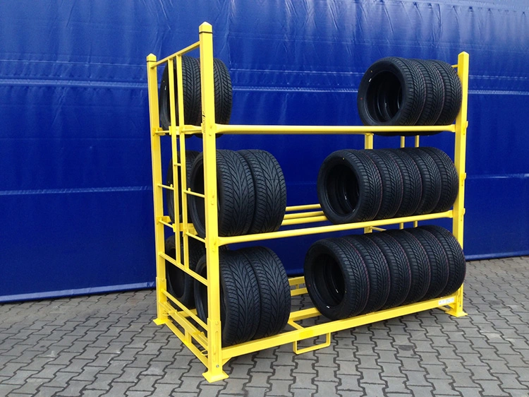 Warehouse Stacking Rack System Forklift Tire Warehouse Rack