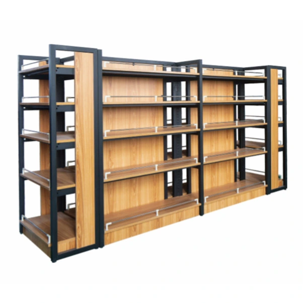 High Quality Wooden Supermarket Display Shelf Rack for Sale