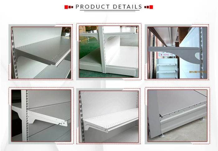 High Quality Curved Customized Mesh Supermarket Grocery Shop Shelf