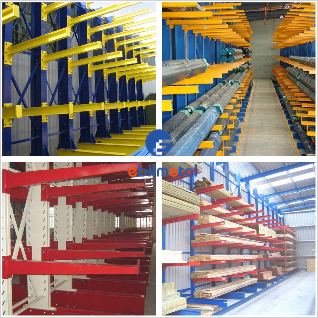 Steel Selective Racking Cantilever Storage Rack for Industrial Warehouse Storage