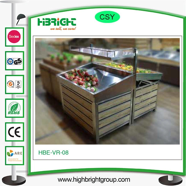 Supermarket Metal Fruit and Vegetable Display Rack Shelf