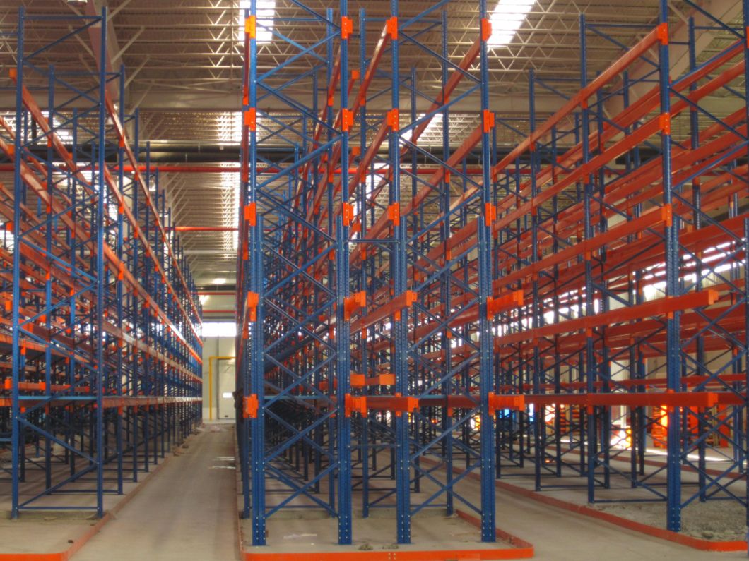 Heavy Duty Storage Shelving Stacking Racks Shelves Narrow Aisle Pallet Racking Vna System