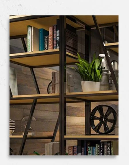 Creative Display Rack for Living Room Floor Partition Multi-Layer Shelf 0600
