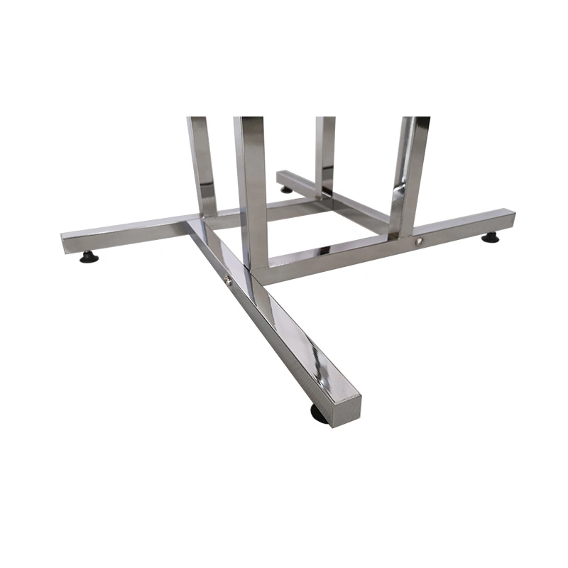 Shop Clothing Display Rack Adjustable Height Heavy Duty Chrome 4 Way Commercial Clothes Rack