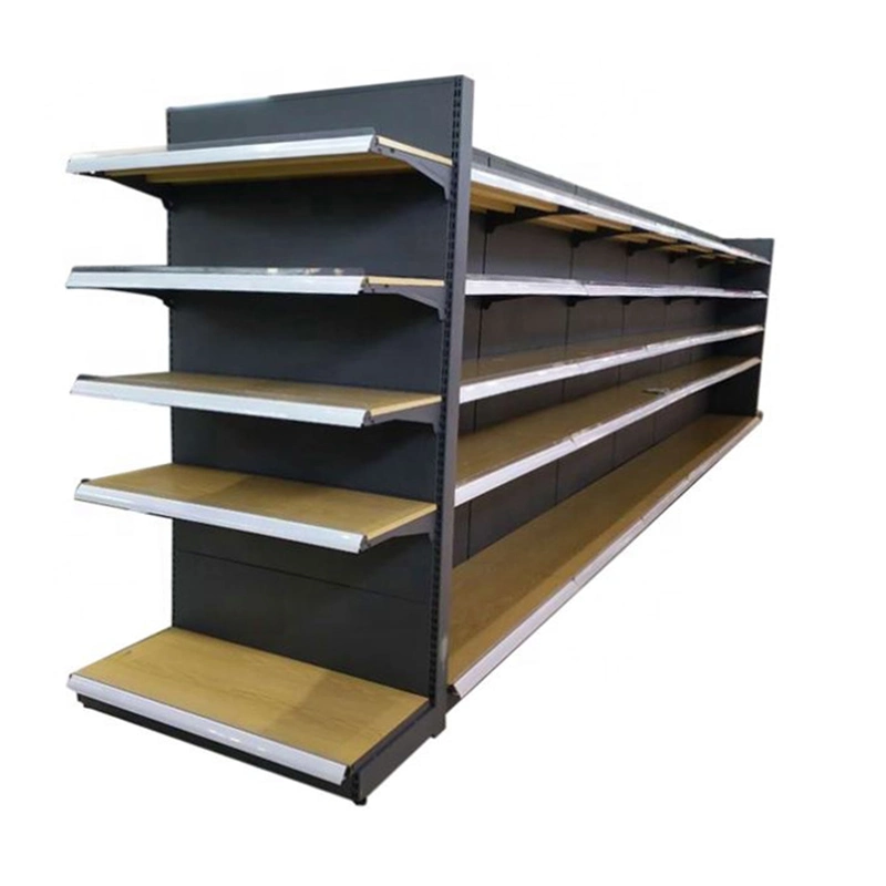 Cold-Rolled Steel Supermarket Displaying Rack Gondola Supermarket Shelves