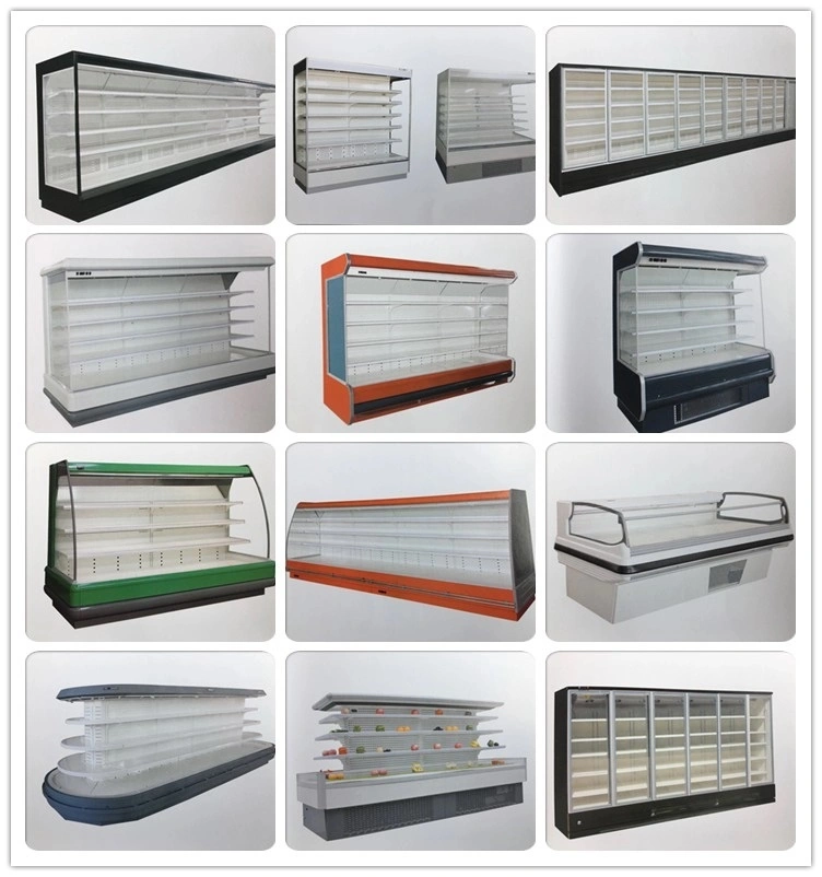 Commercial Style Front Open Chiller Fruit and Vegetable Display Fridge Refrigerator for Supermarket Display