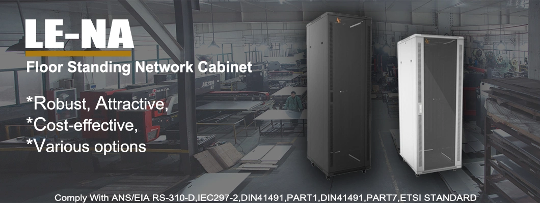 Le Glass Door 19inch 42u Rack Network Cabinet