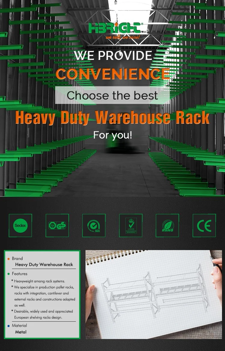 Warehouse Heavy Duty Stacking Shelf Push Back Rack
