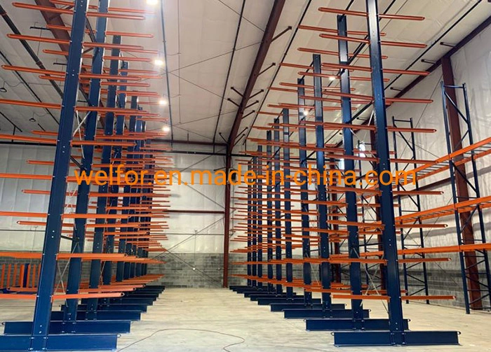 Steel Pipe Warehouse Storage Rack Q235B Steel Heavy Duty Cantilever Racking