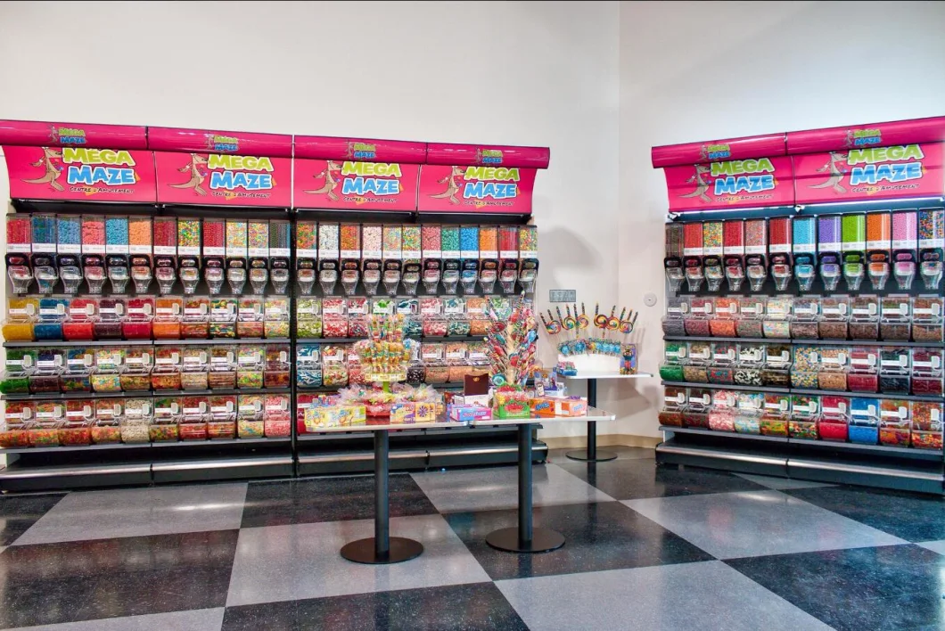 Grocery Store Bulk Food Display Racks Candy Shelf