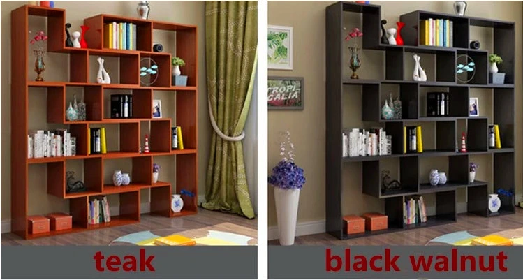 2018 Popular High Quality Cheap Wooden Shelf Bookcases Black & White