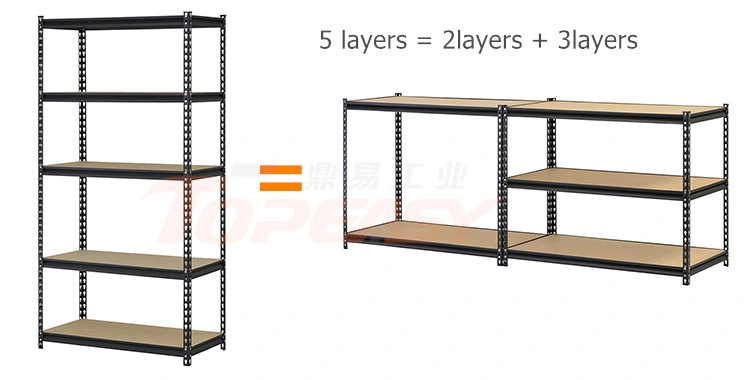 175kg Shop Display Each Layer 5 Tire Metal Shelving Rack