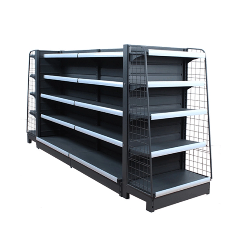 Double Sided Grocery Store Display Racks Small Supermarket Shelf