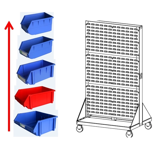 China Manufacturer Machining Warehouse Storage Rack&Storage Bin Set