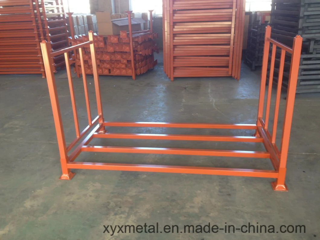 Stackable Foldable Truck Tire Rack Metal Rack for Warehouse Storing