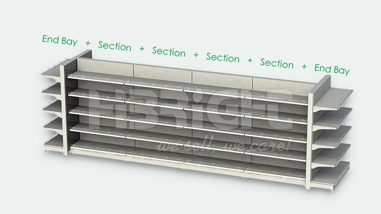 Grocery Store Display Racks Gondola Shelving Supermarket Shelf for Sale