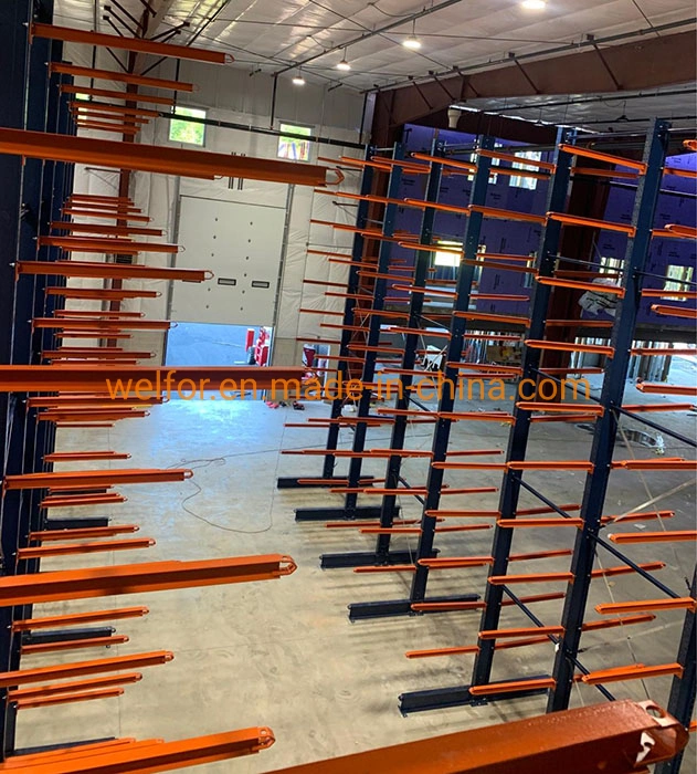 Steel Pipe Warehouse Storage Rack Q235B Steel Heavy Duty Cantilever Racking