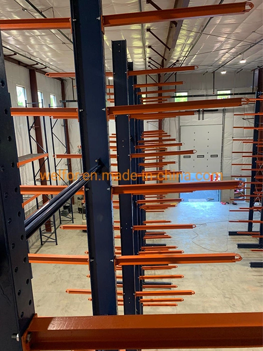 Steel Pipe Warehouse Storage Rack Q235B Steel Heavy Duty Cantilever Racking