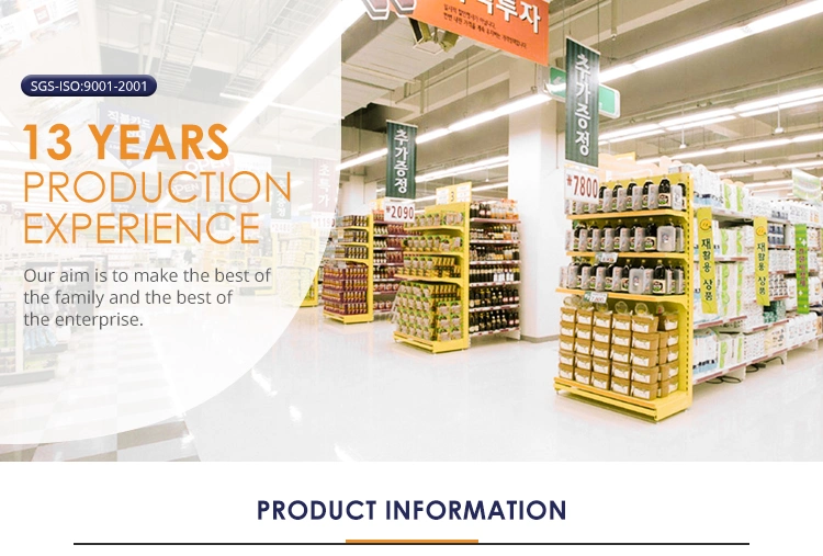 Commercial Stainless Steel Supermarket Shelf Display Rack Boutique Store Shelving