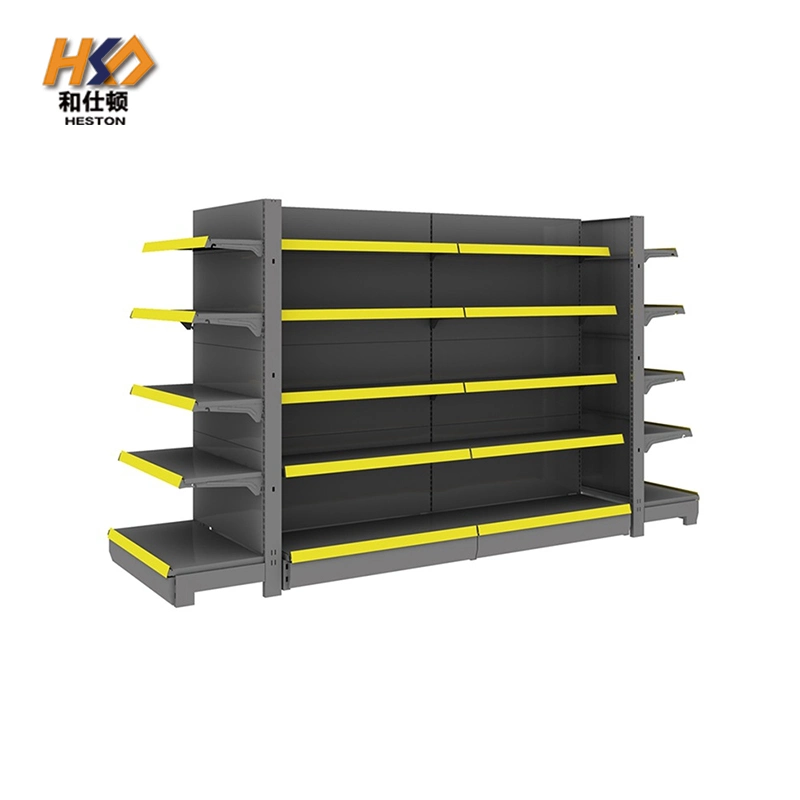 Wholesale Supermarket Shelf Display Rack Convenience Store Double Side Shelf