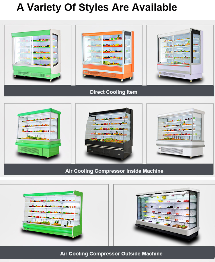 Supermarket Vegetable Refrigerator Vertical Freezer Vegetable Refrigerator for Supermarket