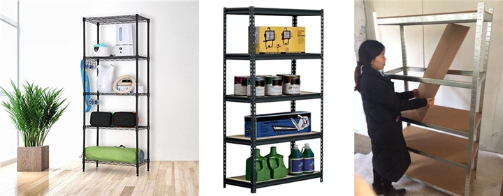 Multifunctional Garage Storage Corner Glass Shelves with Adjustable Shelves