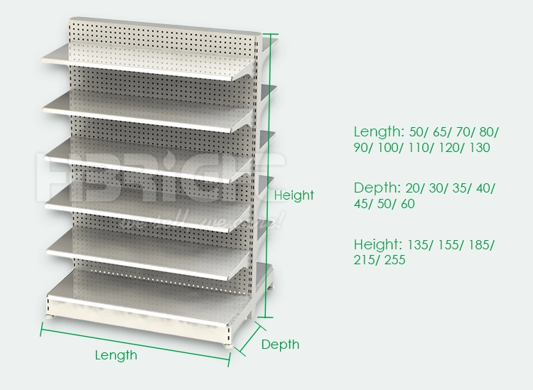 Grocery Store Display Racks Gondola Shelving Supermarket Shelf for Sale