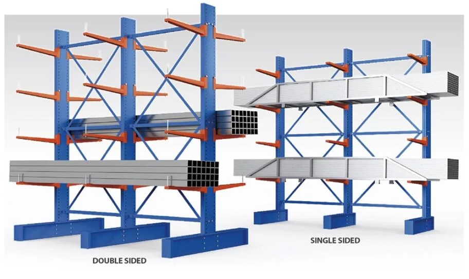 Long Wood Storage Cantilever Warehouse Racking System