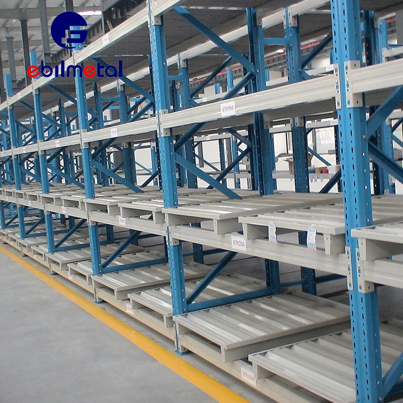 Industrial Warehouse Storage Shelf Push Back Pallet Rack