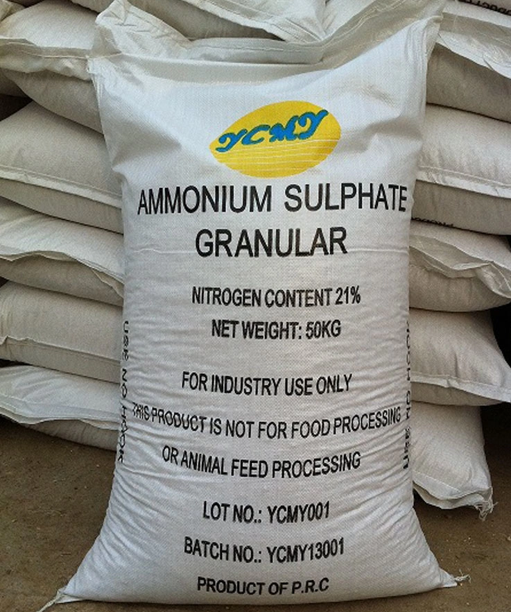 Ammonium Sulphate N Fertilizer, 21% Chemical Fertilizer
