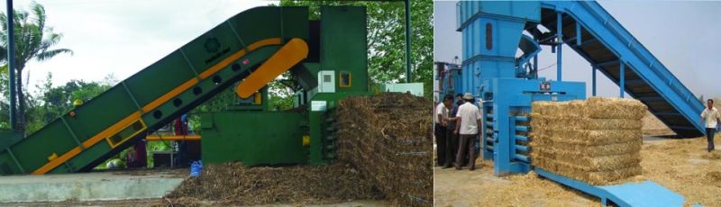 Automatic Hydraulic Press Plastic Baler Machine/Waste Paper Baler Machine with Conveyor for Waste Papers/occ/cartons