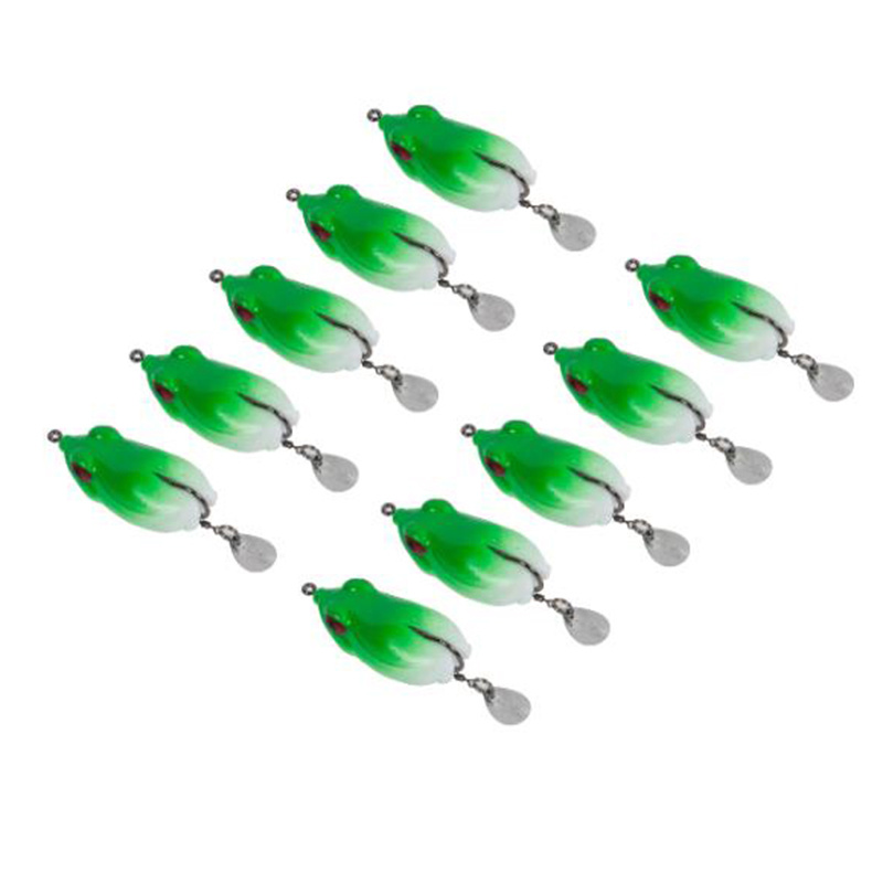 Green Hollow Body Frog Lure Fishing Bait Fishing Tackle