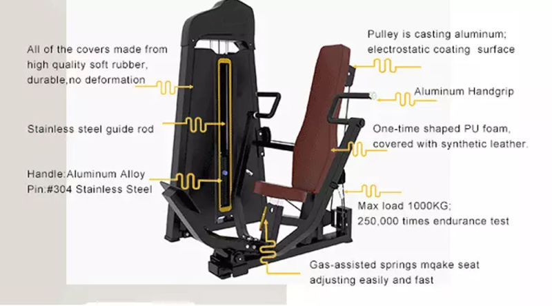 Gym Commercial Exercise Vertical Chest Press for Training