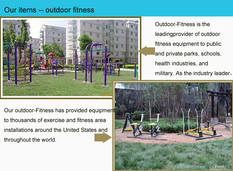 Standard Galvanized Tube Outdoor Fitness Equipment Used Exercise Machine, Outdoor Gym Fitness Equipment