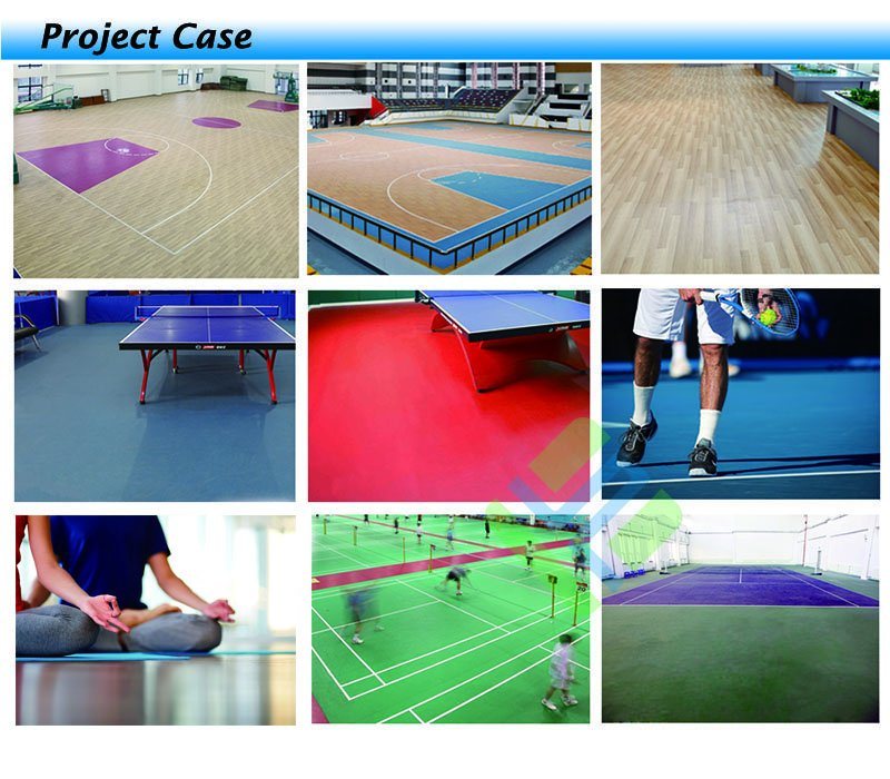 PVC Sports Flooring for Gym Multi-Function Gem Pattern-4.5mm Thick Hj21303