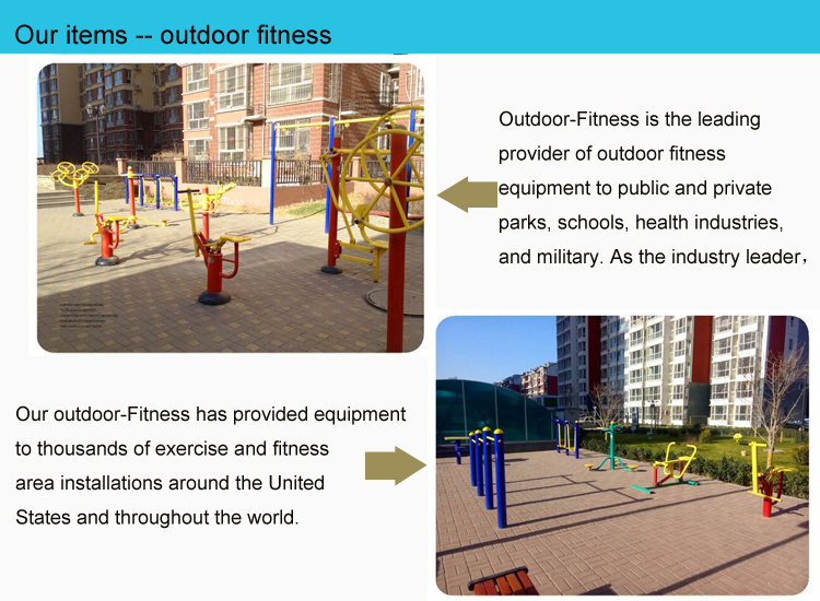 Standard Galvanized Tube Outdoor Fitness Equipment Used Exercise Machine, Outdoor Gym Fitness Equipment