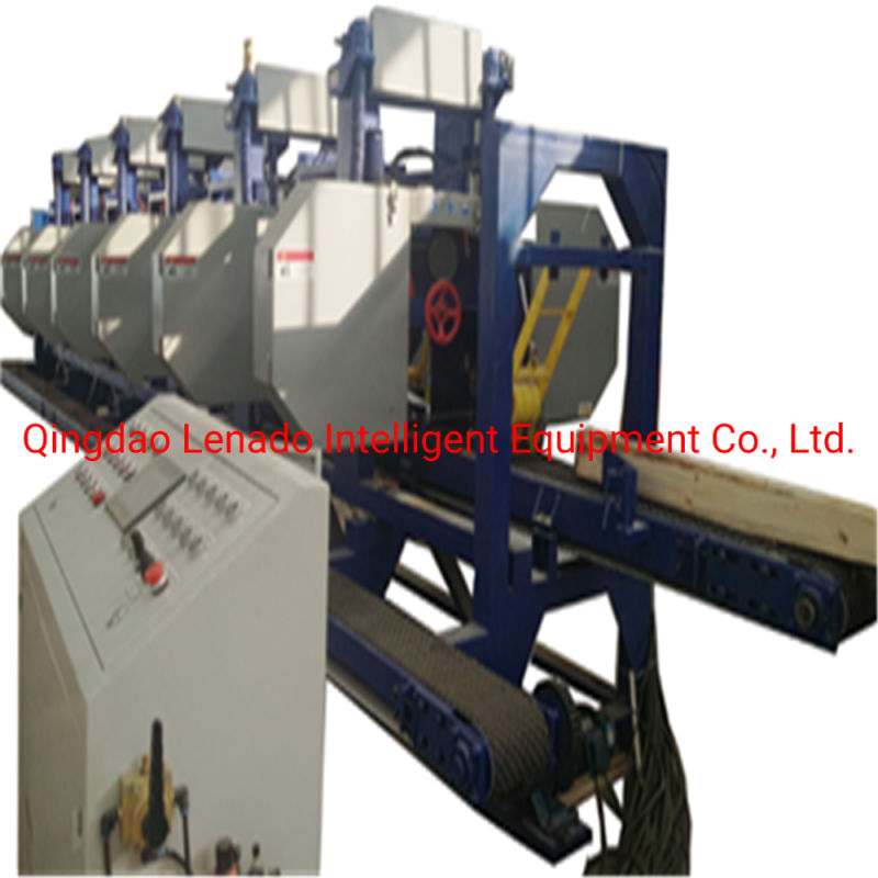 Twin Vertical Line Pine Cutting Saw Band Sawing Machine