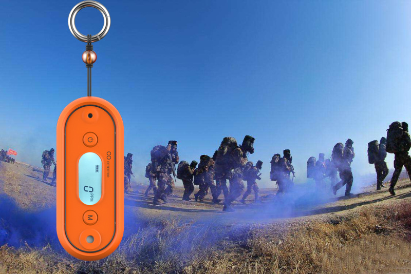 Waterproof Military Co Gas Detector for Soldier Outdoor Training Exercises