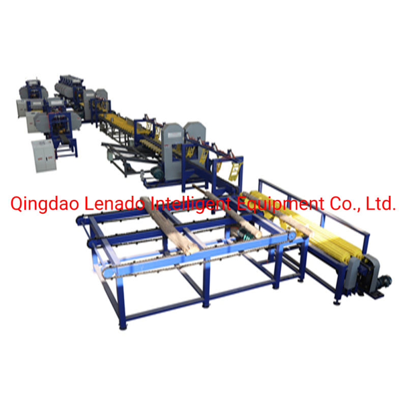 Twin Vertical Line Pine Cutting Saw Band Sawing Machine