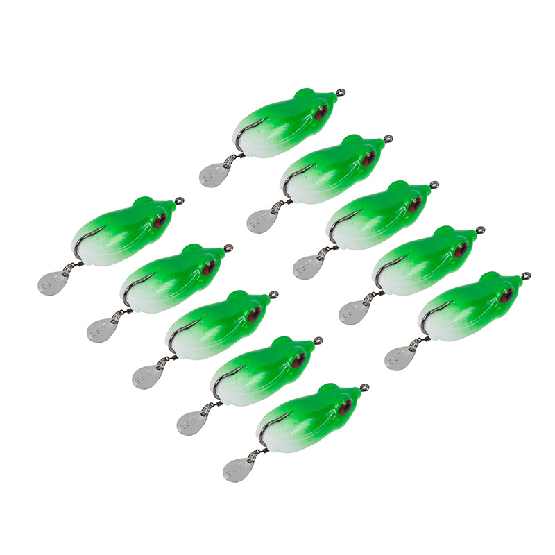 Green Hollow Body Frog Lure Fishing Bait Fishing Tackle