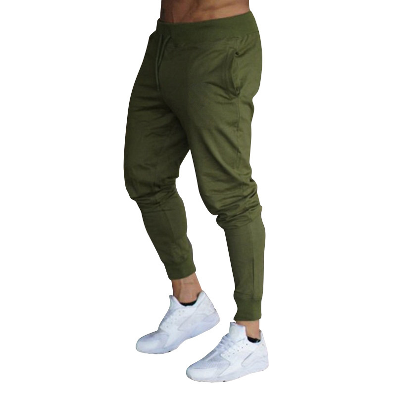 Mens Gym Training Fitness Quick Dry Cotton Gym Jogger, Man Blank Drawstring Workout Sweatpants