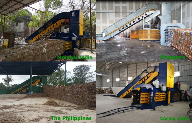 Automatic Hydraulic Press Plastic Baler Machine/Waste Paper Baler Machine with Conveyor for Waste Papers/occ/cartons