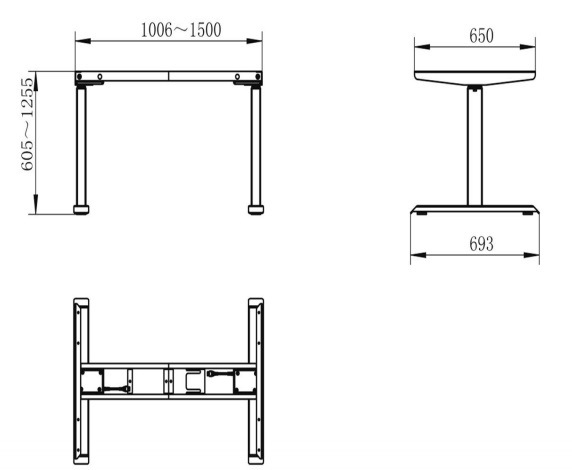 German Okin Motor Smart Electric Height Adjustable Sit to Stand up Computer/Office/Standing Lifting Table