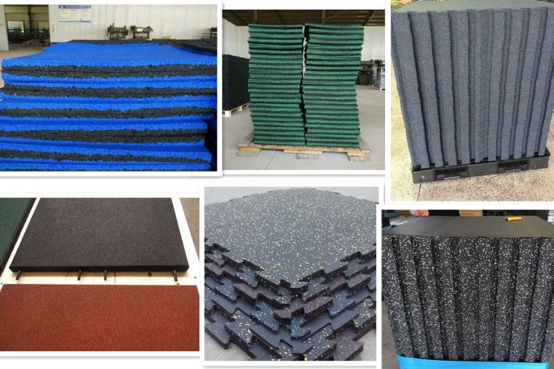 Gym Interlocking Rubber Tiles/Gym Rubber Rolls/Sports Rubber Mat