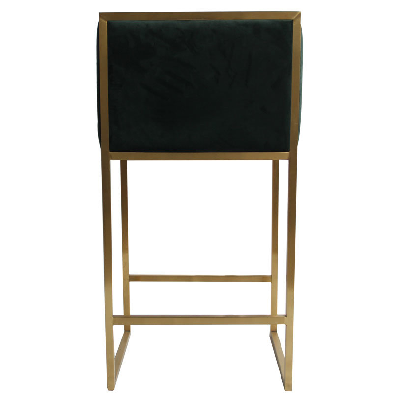Modern Comfortable King Luxury Upholstered Dining Chair with Metal Legs