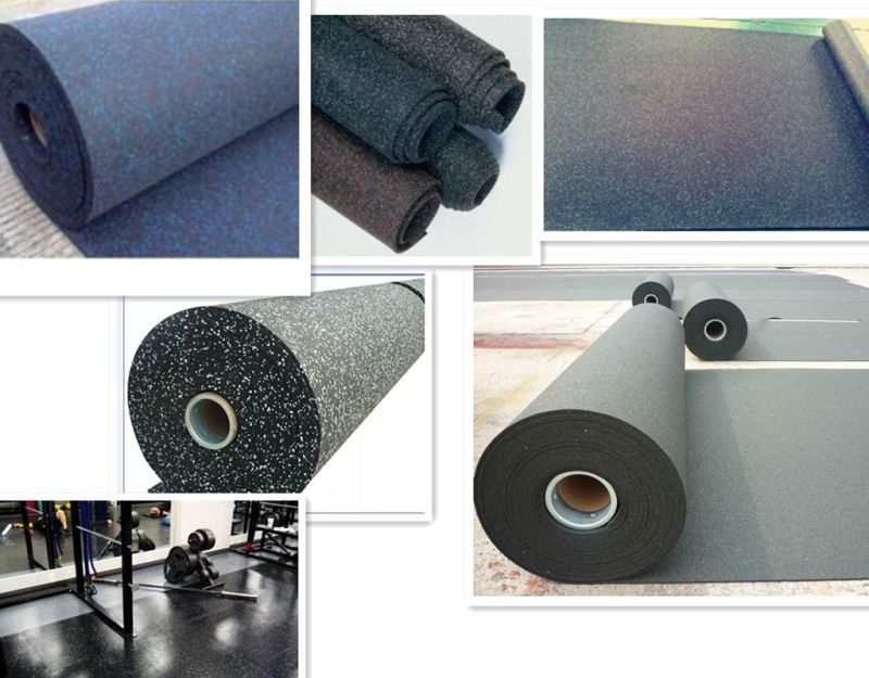 Gym Interlocking Rubber Tiles/Gym Rubber Rolls/Sports Rubber Mat