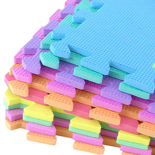 China Supplier Eco Friendly Soft Floor Interlinking Corrugated Exercise Floor Mat