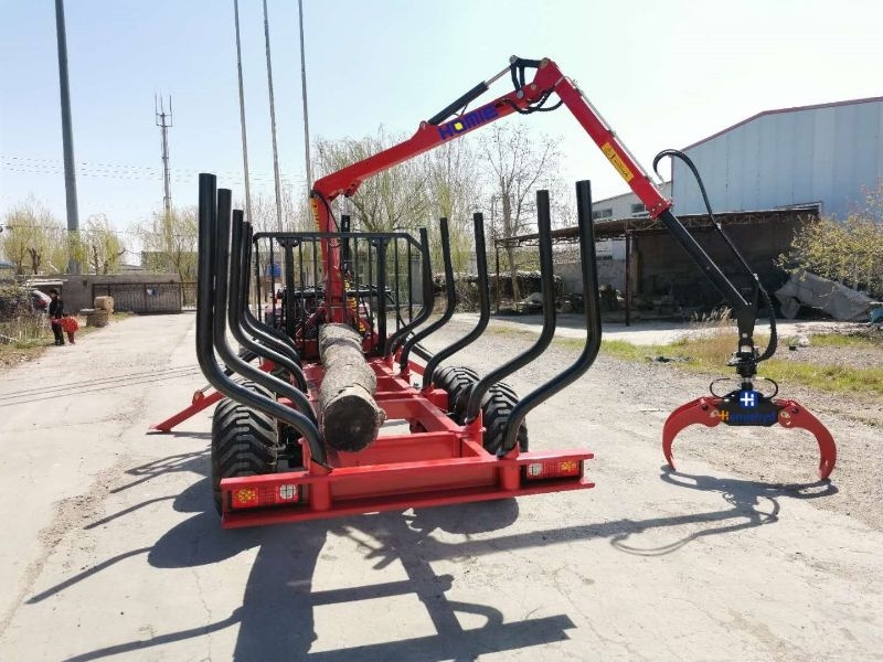 Hot Sale 6t Timber Trailer Forestry Equipment Log Grapple