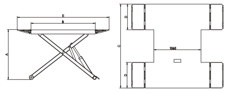 High Quality Foot Protection Car Lift (EM06)