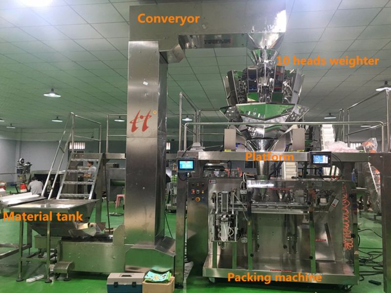 Fully Auto Multi Heads Weigher Packing Machine Candy/Seeds/Walnuts Package Machine